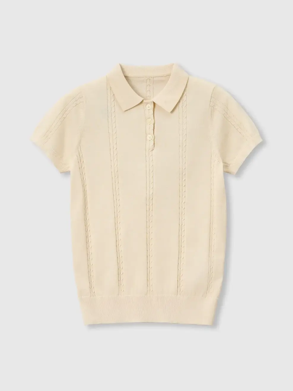 Áo Len Polo Nữ Dệt Vặn Thừng - Ảnh 4