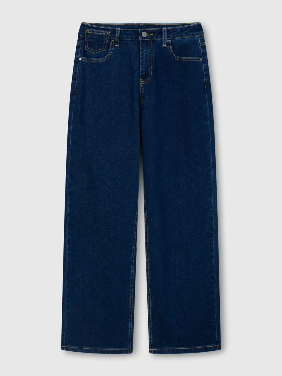 Quần Jeans Nữ Straight Thêu Túi Hậu