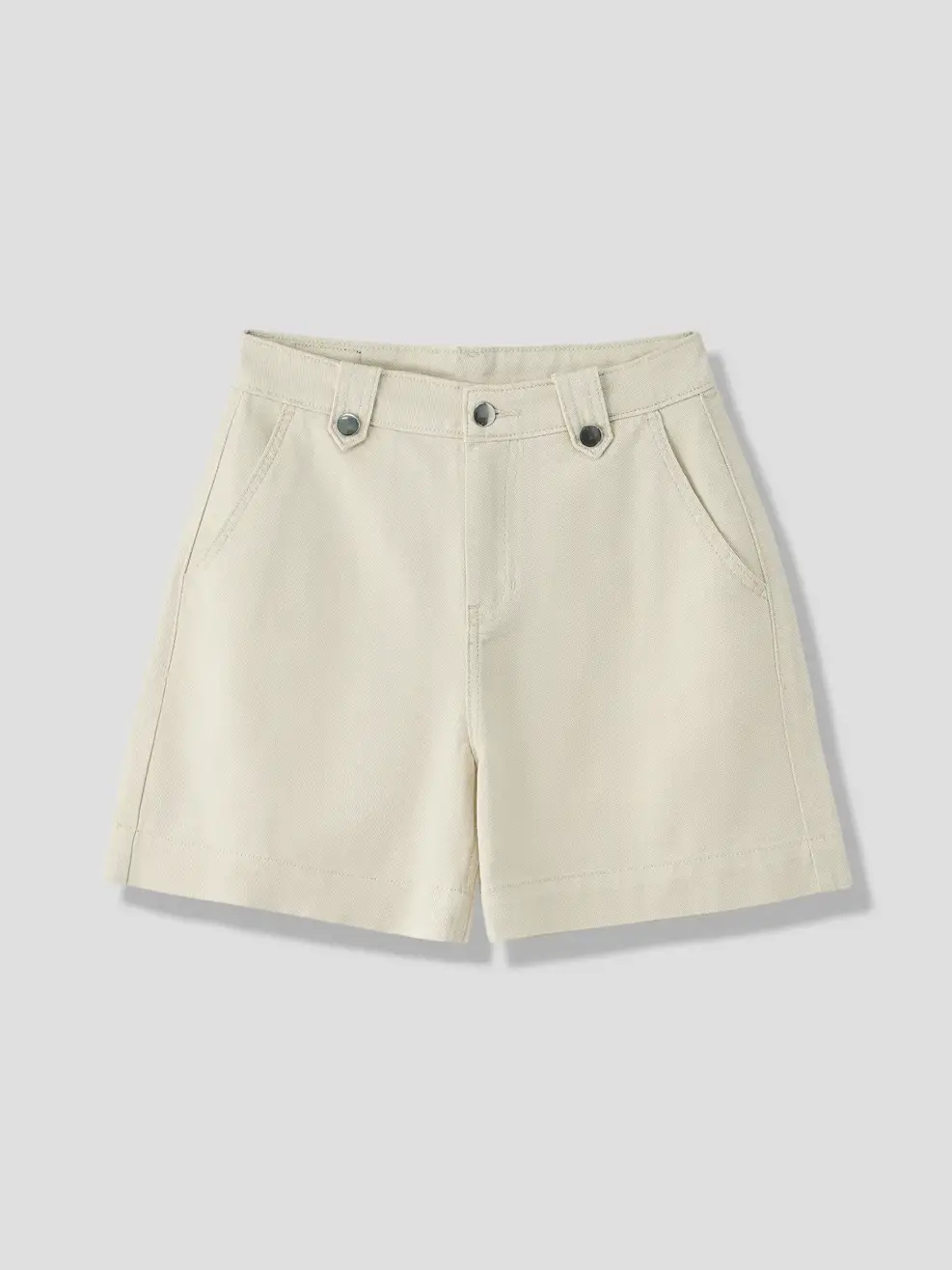 Quần Shorts Khaki Dáng A Đỉa Kẹp Cúc - Ảnh 5