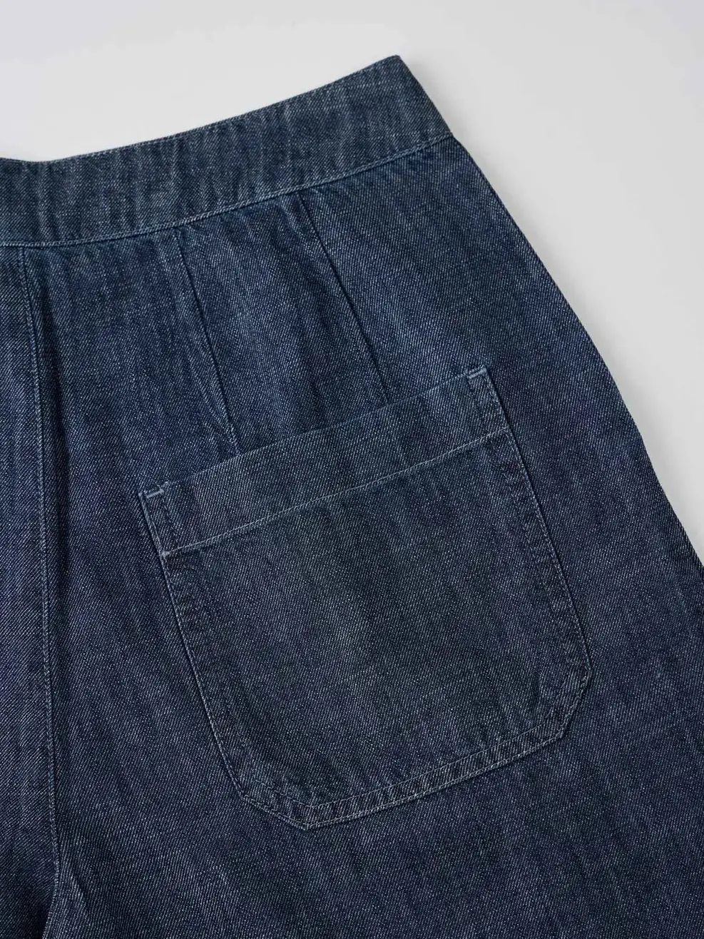 Quần Short Jeans Giấy Baggy Chiết Ly Túi Vuông - Ảnh 5
