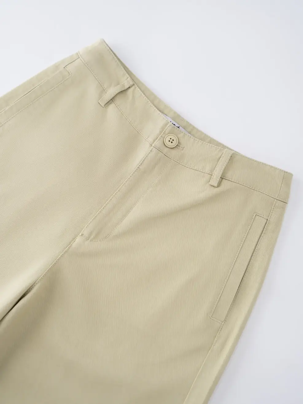 Quần Kaki Dáng Suông Cạp Cao Cơ Bản - Ảnh 3