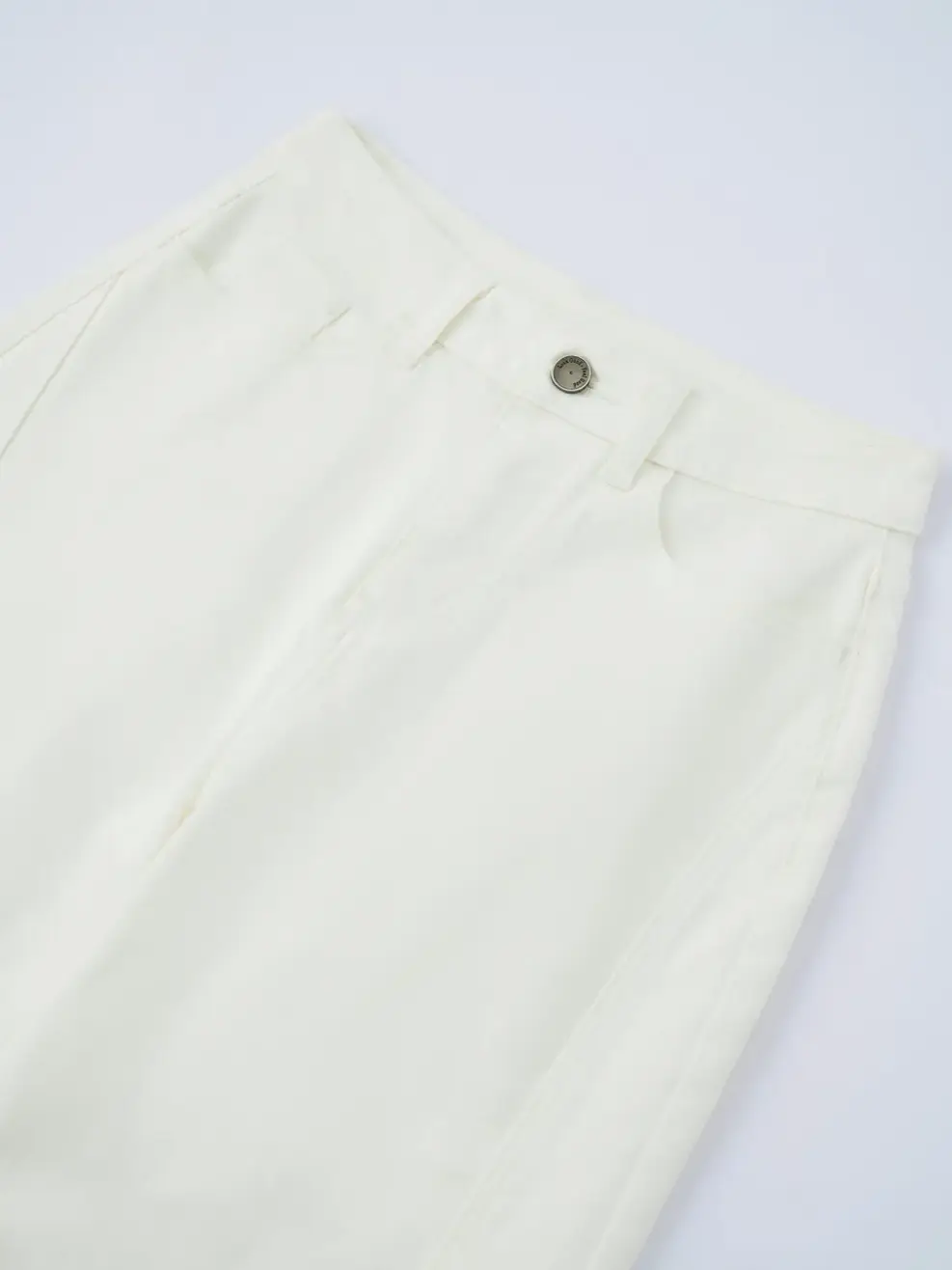 Quần Jeans Nữ Ống Rộng Cạp Cao Can Phối - Ảnh 7