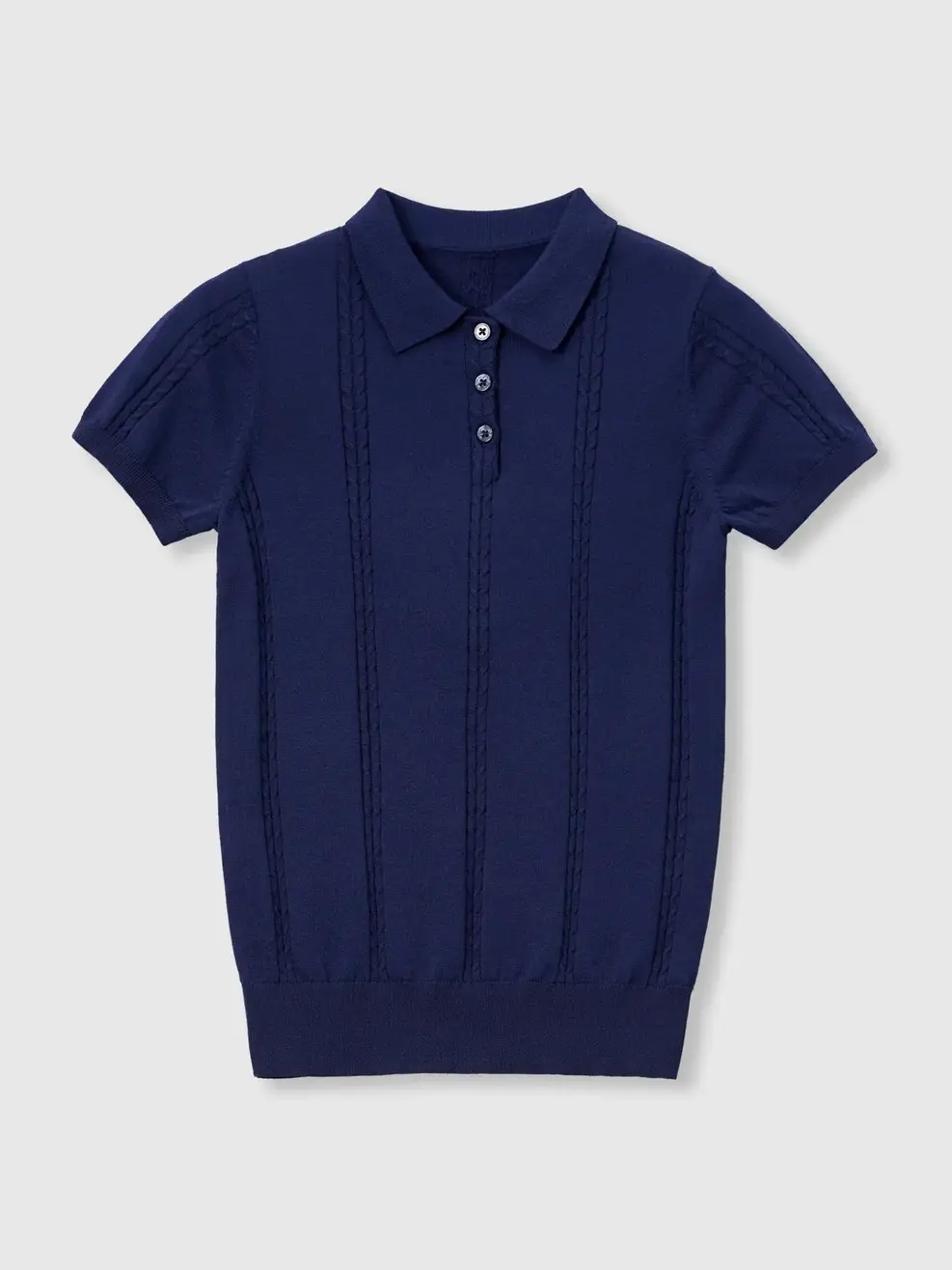 Áo Len Polo Nữ Dệt Vặn Thừng - Ảnh 2