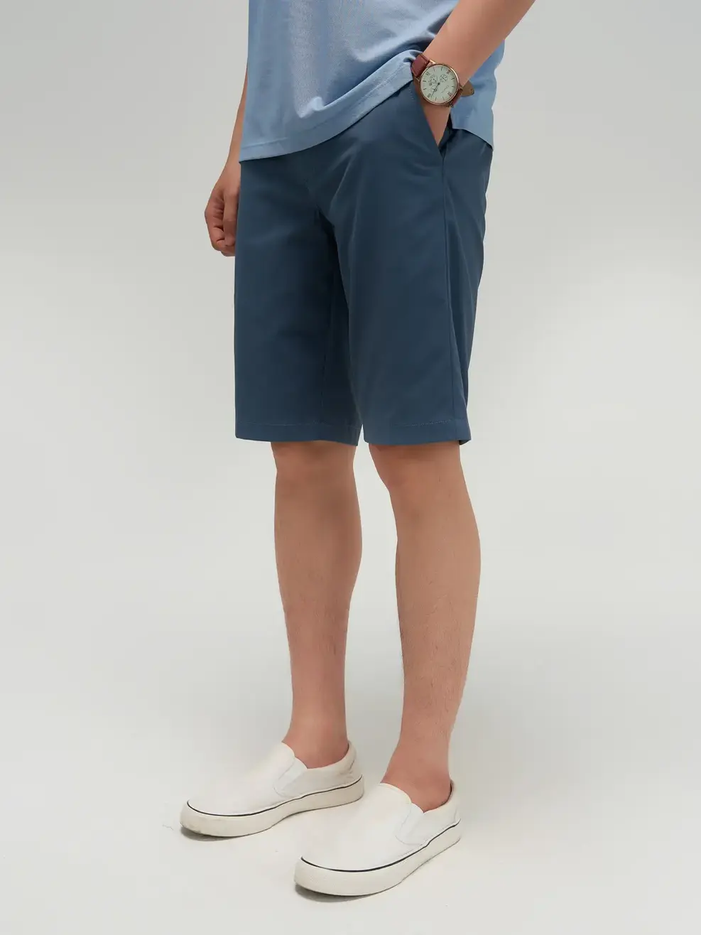 Quần Shorts Nam Kaki Diễu Túi Hậu