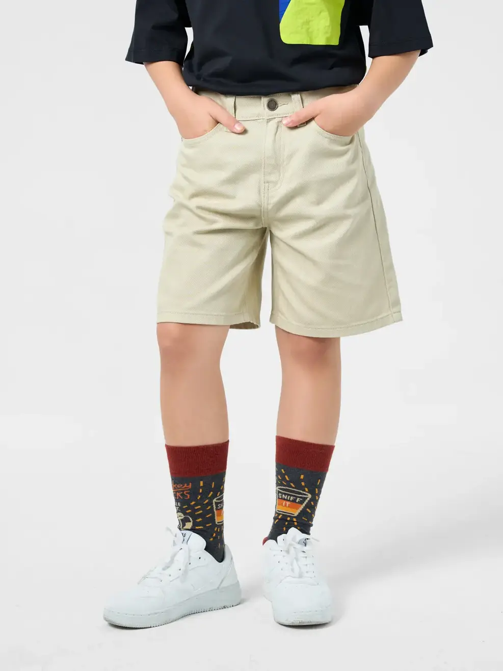 Quần Shorts Baggy Nhuộm Màu Cơ Bản