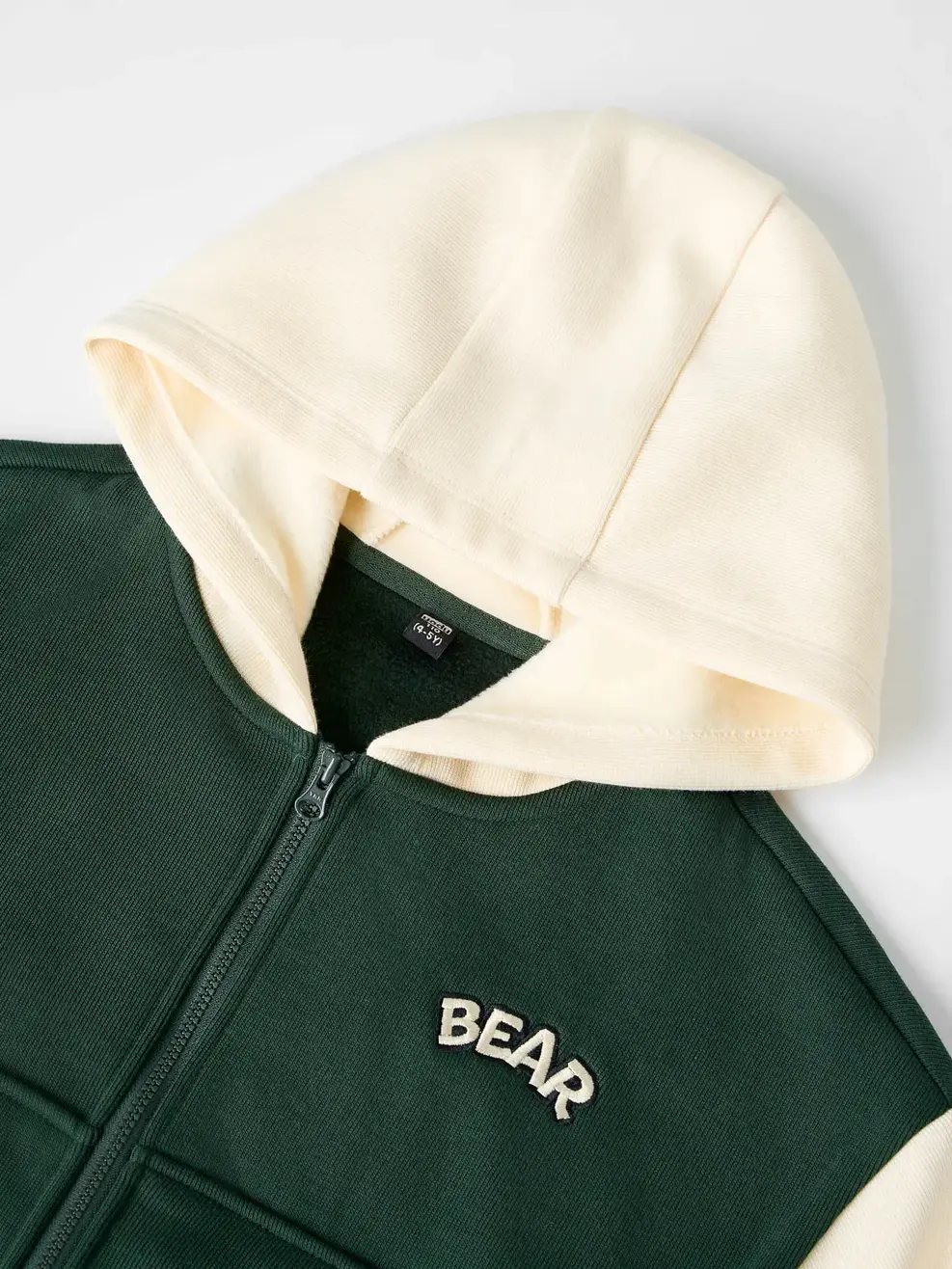 Áo Nỉ Trẻ Em Mũ Kéo Khoá Bear - Ảnh 4