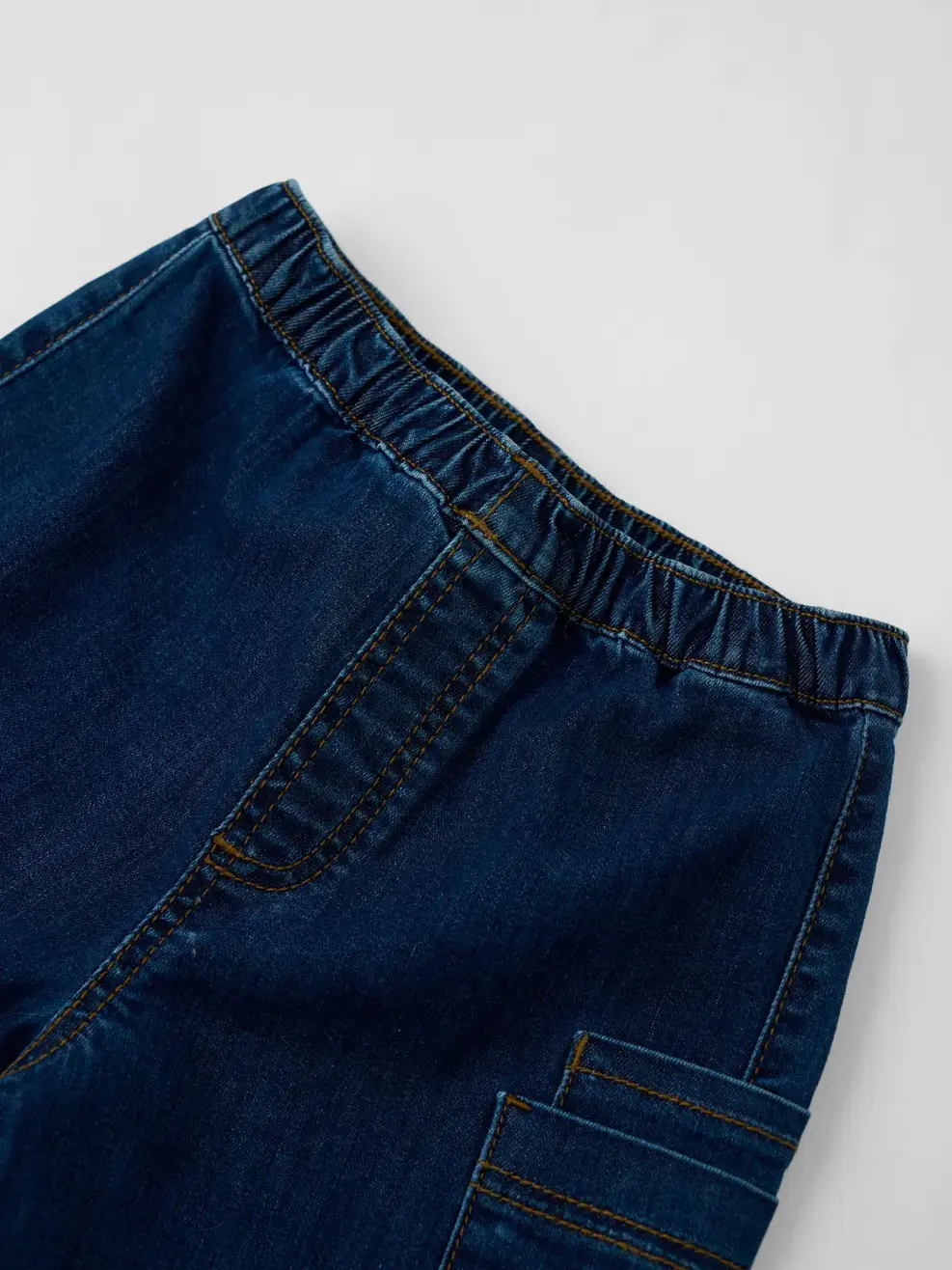 Quần Jeans Bé Trai Túi Ốp Sườn - Ảnh 4