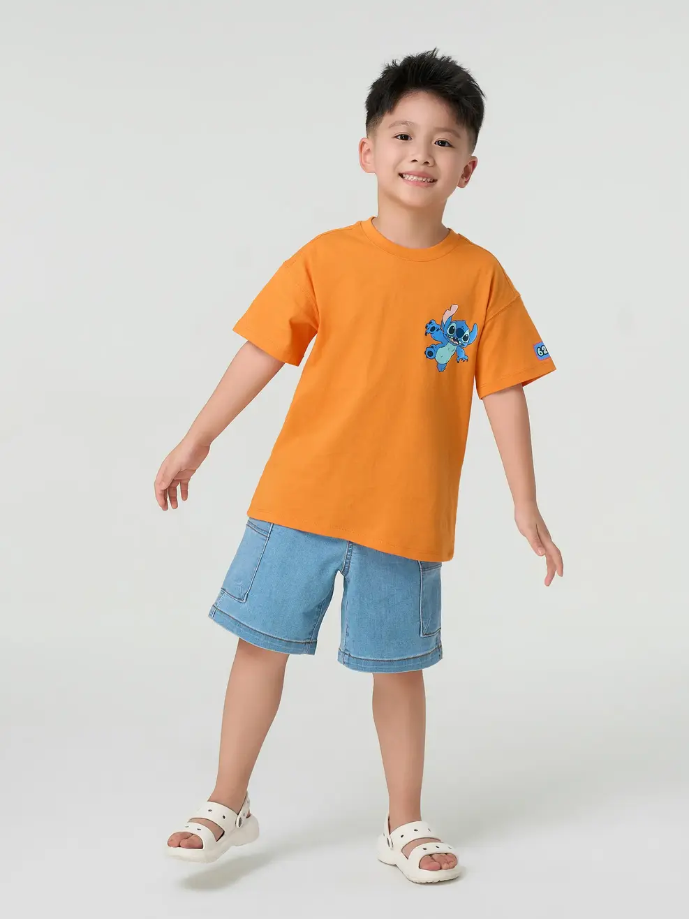 Quần Jeans Bé Trai Túi Ốp Sườn - Ảnh 2