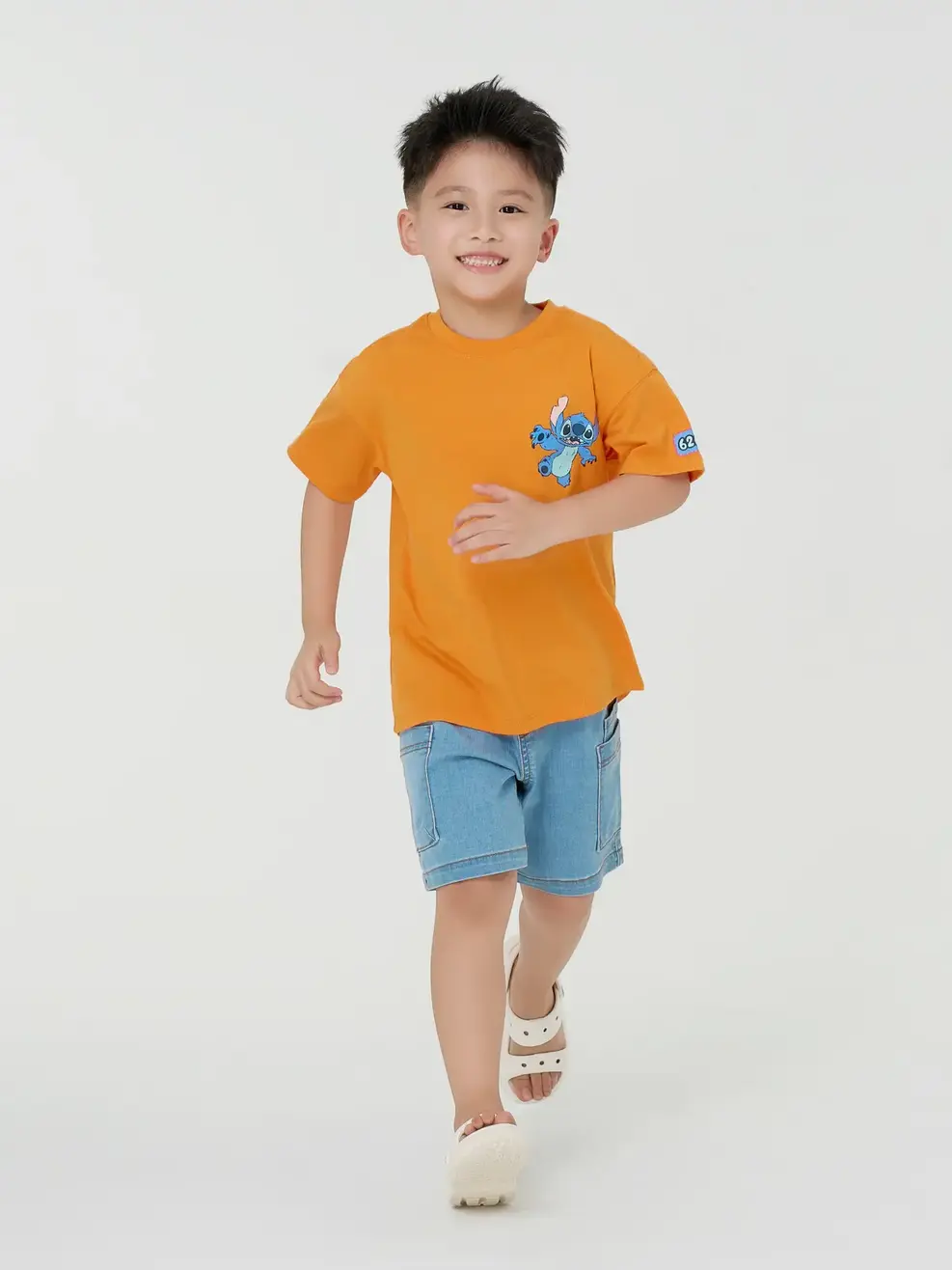 Quần Jeans Bé Trai Túi Ốp Sườn