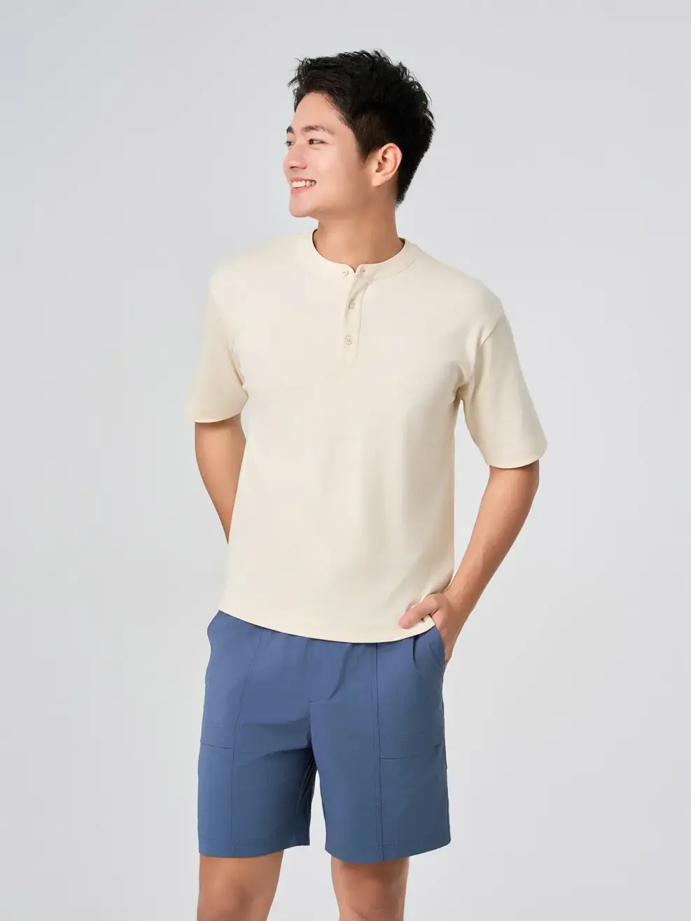 Áo Phông Nam Cổ Nẹp Cúc - Ảnh 3