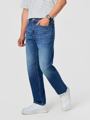 Quần Jeans Nam Regular Siêu Nhẹ Co Giãn