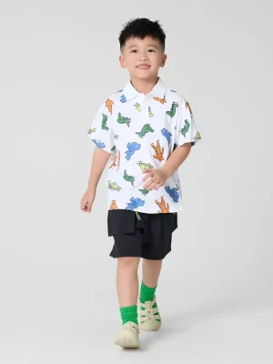 Quần Shorts Bé Trai Túi Hộp Khoá Phối