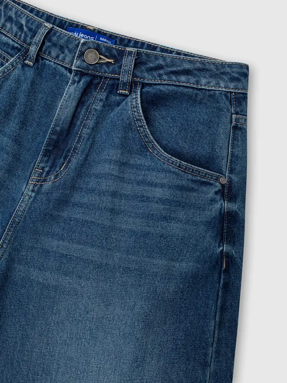 Quần Jeans Nữ Barrel Light Weight - Ảnh 5