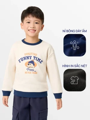 Áo Nỉ Trẻ Em Cổ Tròn Funny Time