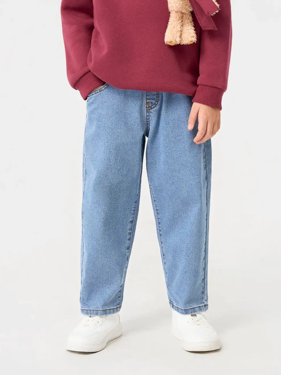 Quần Jeans Baggy Trẻ Em Cạp Chun