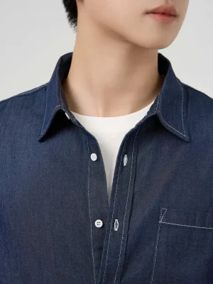 Alternative view of Áo Sơ Mi Jeans Nam Túi Ngực