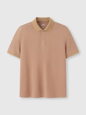 Alternative view of Áo Polo Nam Mắt Chim Ngắn Tay Nẹp Che Cúc