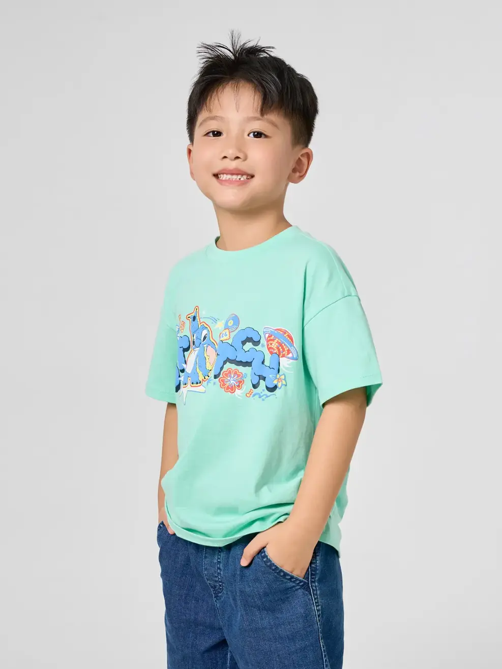 Áo Phông Stitch Nhảy Nhót